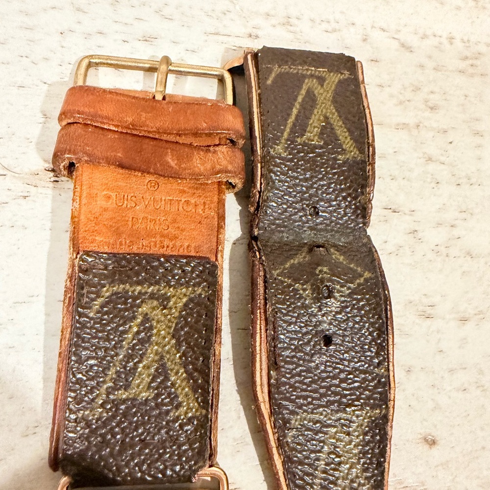 Upcycled Louis Vuitton Monogram Brown Apple Watch bad